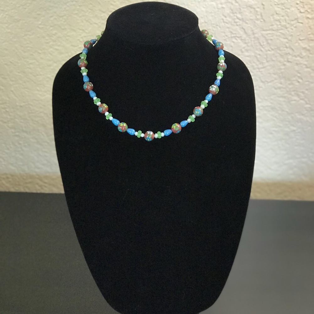 Handcrafted Semiprecious Stone Necklace